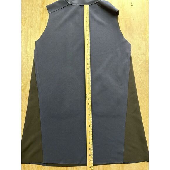 Zara A Line Dress Polyester Large Sleeveless And Mock Neck Pockets - Picture 6 of 7